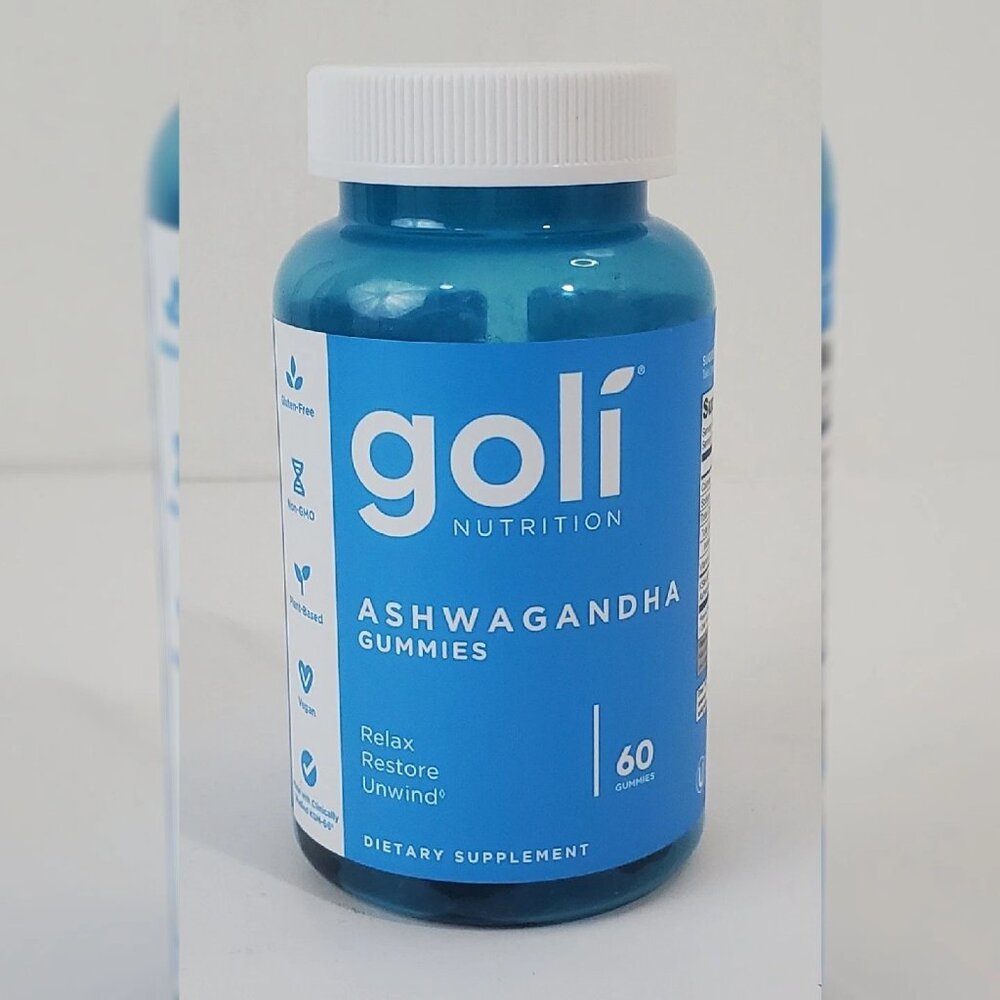 GOLI ASHWAGANDHA & VITAMIN D GUMMI 60 COUNT STRESS RELIEF